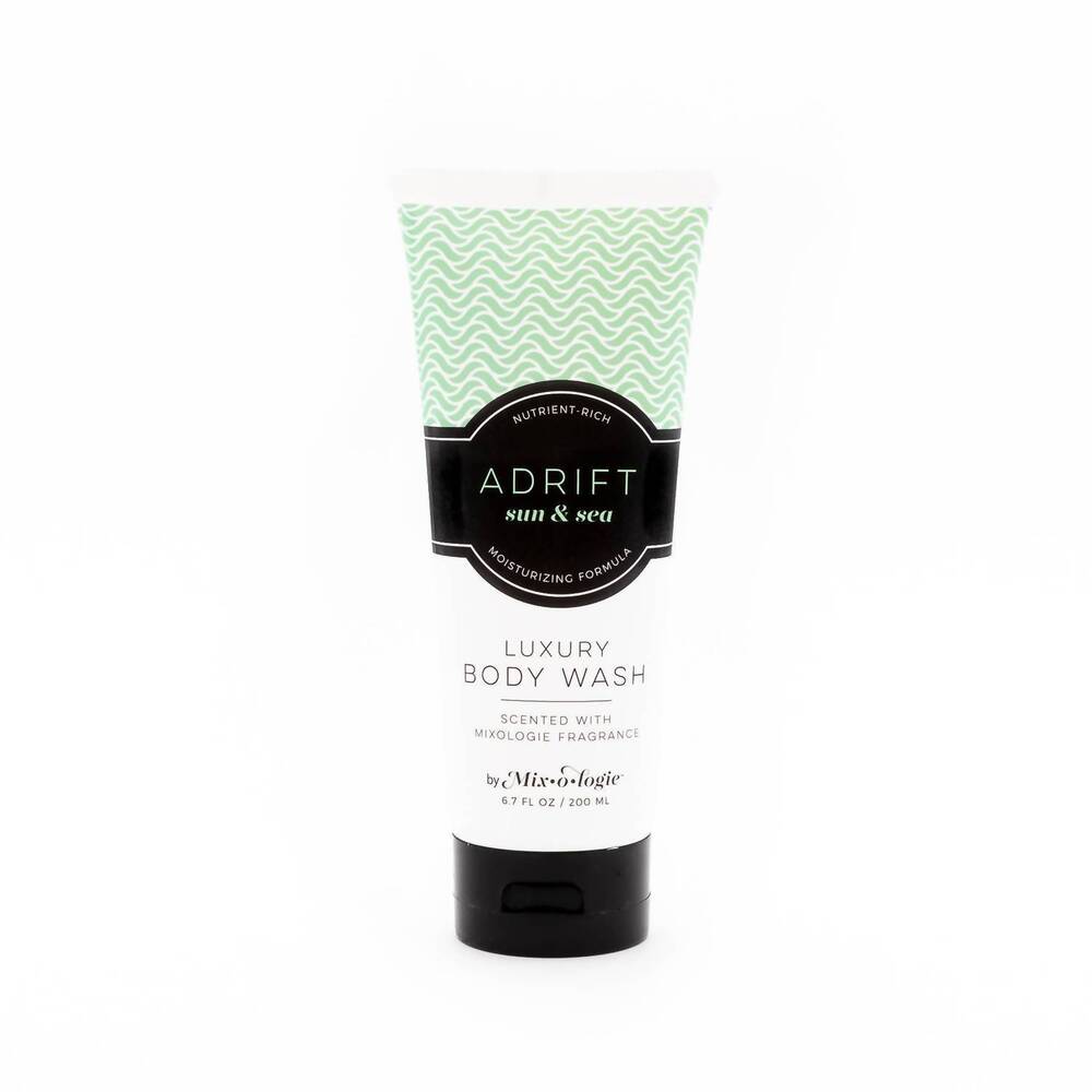 NEW MIXOLOGIE luxury body wash/shower gel - adrift (sun & sea) scent in mint